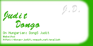 judit dongo business card